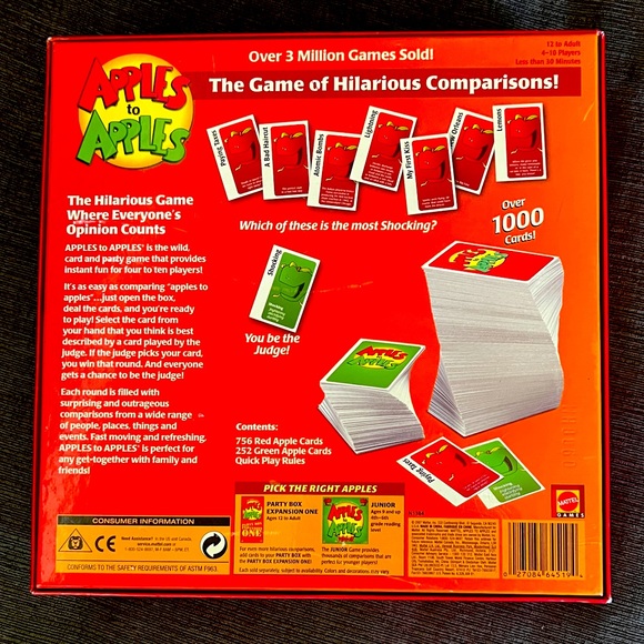APPLES TO APPLES Game - Picture 4 of 4